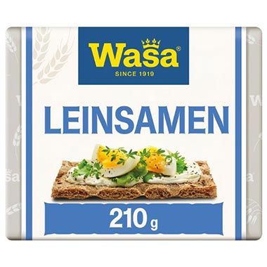🍞 4 x Wasa Knäckebrot mit Leinsamen, 210g ab 6,42€ (statt 10€)