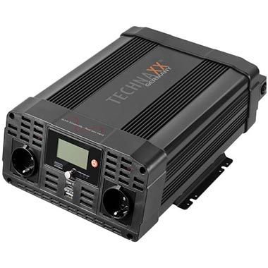 🔌 Technaxx TE22 KFZ Wechselrichter 12V auf 230V Sinus 2.000W für 135,99€ (statt 166€)