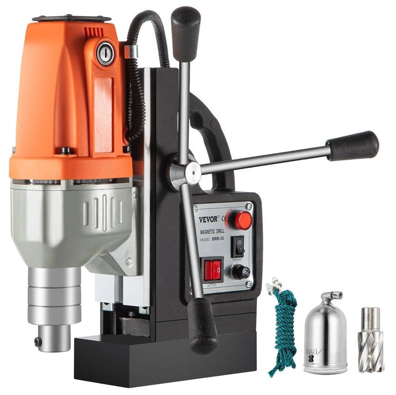 💪 VEVOR 980W Magnetbohrmaschine BRM35 160 x 80 mm für 115€ (statt 132€)