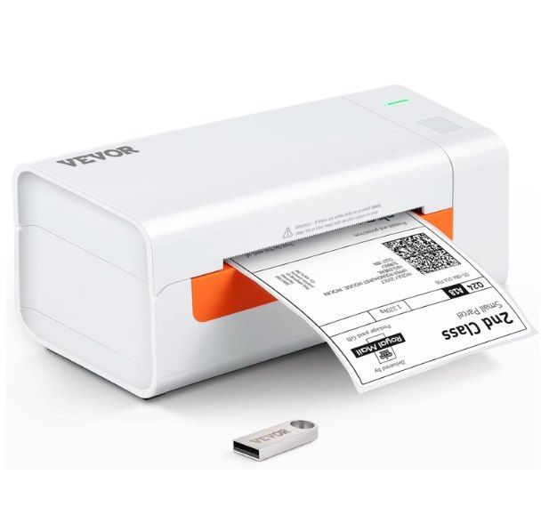 🖨️ VEVOR Thermodirekt-Etikettendrucker mit 150 mm/s, 203dpi für 43,90€ (statt 55€)