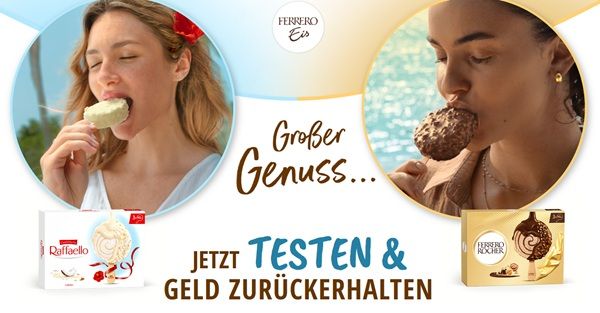 🍧Raffaello  und FERRERO Rocher Eis gratis ausprobieren