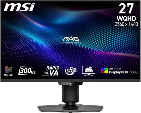 🖥️ MSI MAG 274QPFDE X30MV 27 WQHD Gaming Monitor mit 300Hz für 299€ (statt 336€)