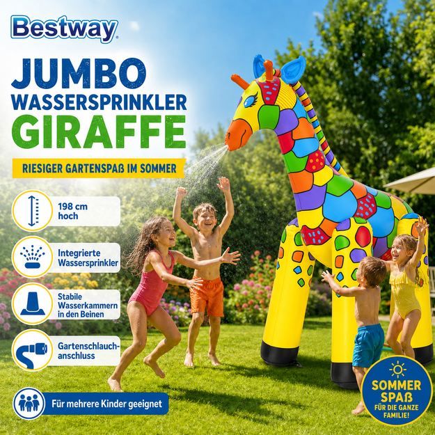 💦 Bestway Jumbo Giraffe Wassersprüher mit 198cm für 16,99€ (statt 29€) 💦 Bestway Jumbo Giraffe Wassersprüher mit 198cm für 16,99€ (statt 29€)