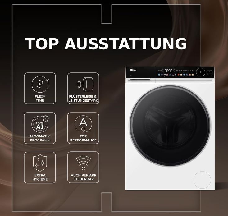 💦 Haier G7 Serie Frontlader Waschmaschine, 8kg für 539,99€ (statt 580€)
