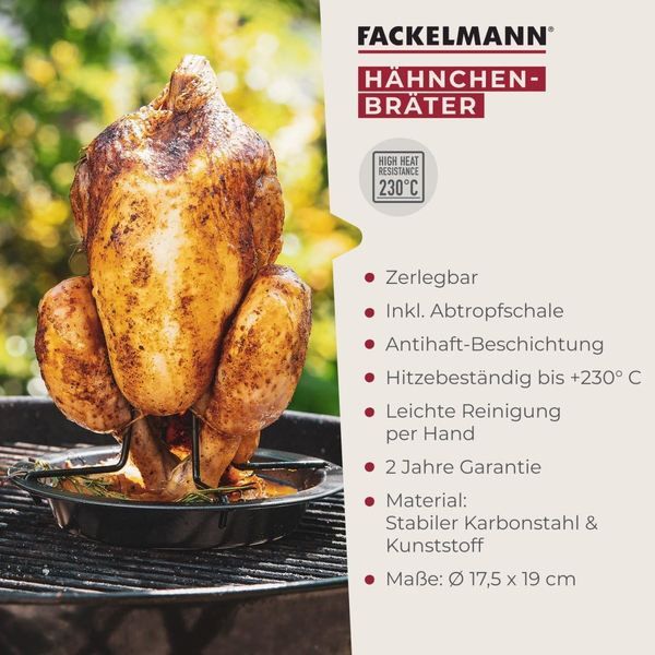 🍗 Fackelmann Hähnchenbräter für Backofen & Grill für 6,76€ (statt 10€)