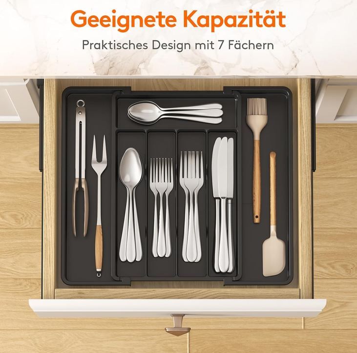 🍴 Lifewit Besteckkasten mit 7 Fächern, verstellbar für 9,98€ (statt 18€) 🍴 Lifewit Besteckkasten mit 7 Fächern, verstellbar für 9,98€ (statt 18€)