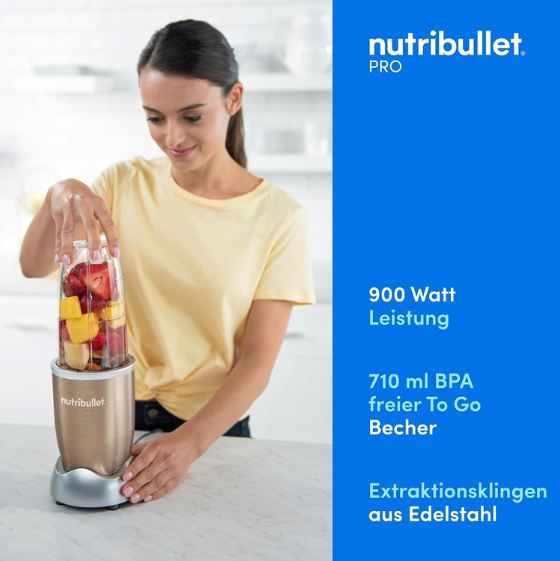 🍅 nutribullet NB904CP Pro Mixer mit 900 Watt für 69,90€ (statt 95€) 🍅 nutribullet NB904CP Pro Mixer mit 900 Watt für 69,90€ (statt 95€)