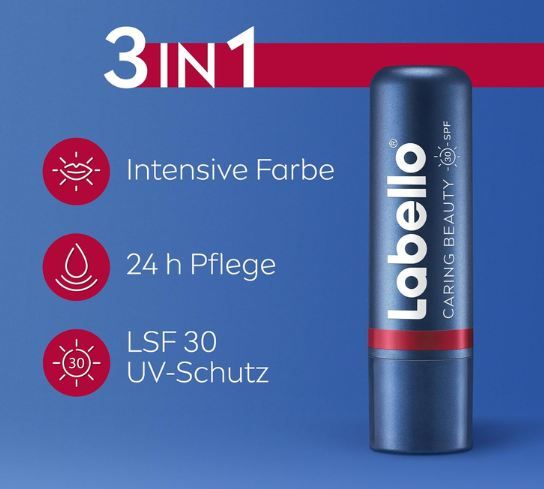 đ Labello Caring Beauty Red Lippenpflegestift mit LSF 30 ab 1,86⏠(statt 3âŹ) đ Labello Caring Beauty Red Lippenpflegestift mit LSF 30 ab 1,86⏠(statt 3âŹ)