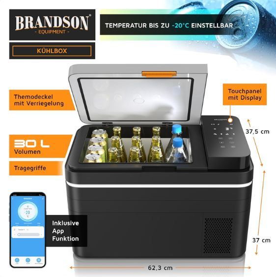 🧊 Brandson Kompressor Kühlbox mit App & 30 Liter für 199,98€ (statt 250€) 🧊 Brandson Kompressor Kühlbox mit App & 30 Liter für 199,98€ (statt 250€)