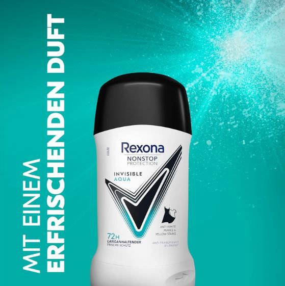 🥵 4x Rexona Invisible Aqua Nonstop Protection Stick ab 8,72€ (statt 14€) 🥵 4x Rexona Invisible Aqua Nonstop Protection Stick ab 8,72€ (statt 14€)