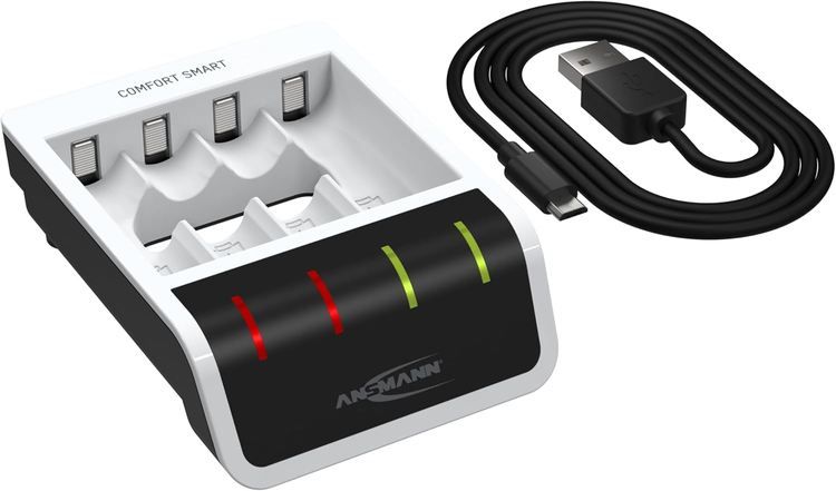 🪫 Ansmann 4 Slot Akku Ladegerät für NiMH AA Mignon & AAA Micro für 16,99€ (statt 21€)
