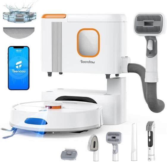 🧹 Teendow D20S Max+ Saugroboter mit Wischfunktion für 119,99€ (statt 180€)
