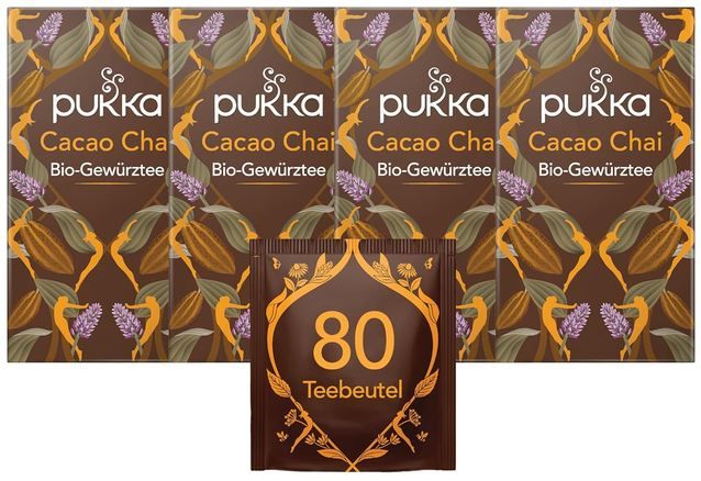 🍵 4 x 20er Pack Pukka Cacao Chai Bio Gewürztee ab 13,57€ (statt 19€) 🍵 4 x 20er Pack Pukka Cacao Chai Bio Gewürztee ab 13,57€ (statt 19€)