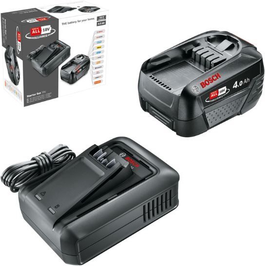 🔋 Bosch Akku & Schnellladegerät Starter Set 18V, 4,0Ah für 36,39€ (statt 42€)