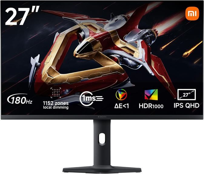 🖥️ Xiaomi 2K 27 🖥️ Xiaomi 2K 27 Mini LED Gaming Monitor mit 180Hz für 290,85€ (statt 312€)