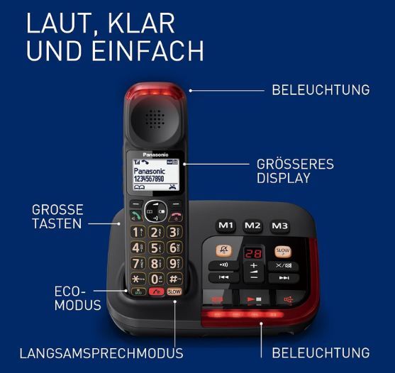 ☎️ Panasonic KX TGM420GB Digitales Schnurlostelefon für 79,99€ (statt 97€)