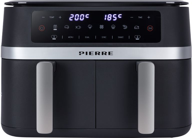 🍟 Pierre Dual Basket Heißluftfritteuse mit 11L für 89€ (statt 179€)