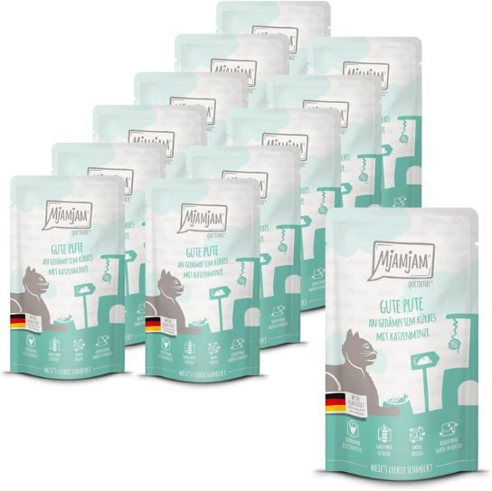🐈 12er Pack MjAMjAM Pute an gedämpftem Kürbis Futter ab 9,53€ (statt 19€) 🐈 12er Pack MjAMjAM Pute an gedämpftem Kürbis Futter ab 9,53€ (statt 19€)
