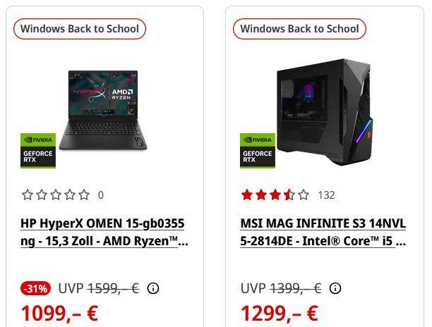 🖥️ Media Markt Windows Back to School Deals mit Laptops, PCs, Gaming & Mehr