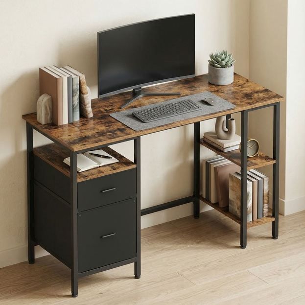 🖥️ Vasagle Schreibtisch mit 3 Ablagen & 2 Schubladen, 127x50x76cm für 46,99€ (statt 100€) 🖥️ Vasagle Schreibtisch mit 3 Ablagen & 2 Schubladen, 127x50x76cm für 46,99€ (statt 100€)