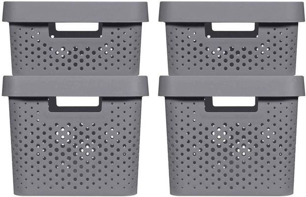 🗃️ 4er Set Curver Infinity Aufbewahrungsboxen, 2x11L + 2x17L für 29,99€ (statt 40€)