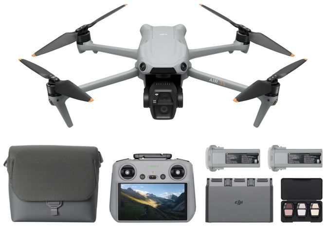 🚁 DJI Air 3S Fly More Combo mit RC2 Bildschirmfernbedienung für 1.144€ (statt 1.310€)