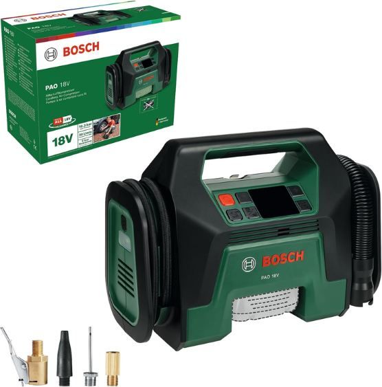 💨 Bosch PAO 18V Akku-Kompressor mit bis zu 10,3 bar für 59,99€ (statt 73€)