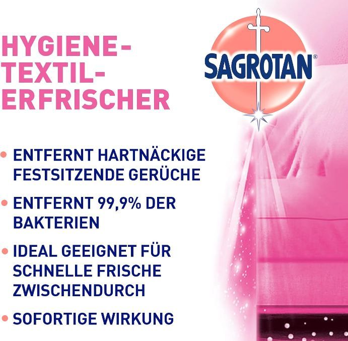 🛋️ 3er Pack Sagrotan Hygiene Textilerfrischer Wasserlilie für 9,49€ (statt 12€)