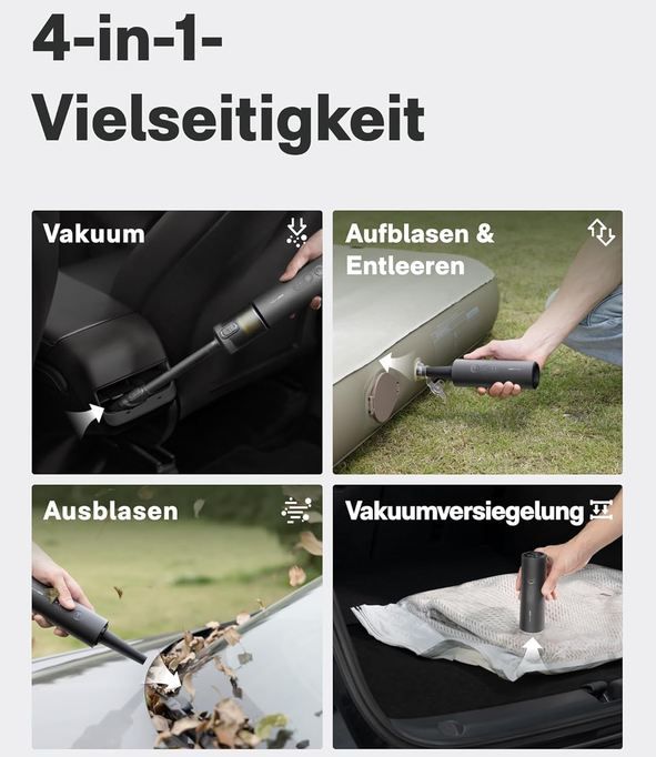 🧹 HOTO 4-in-1 Handstaubsauger mit Akku für 55,99€ (statt 80€) 🧹 HOTO 4 in 1 Handstaubsauger mit Akku für 55,99€ (statt 80€)