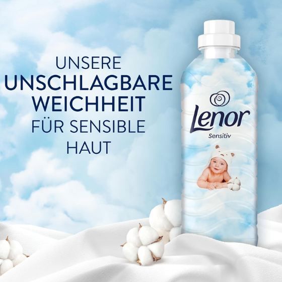 🫧 12 x 38WL Lenor Weichspüler Sensitiv ab 26€ (statt 36€)