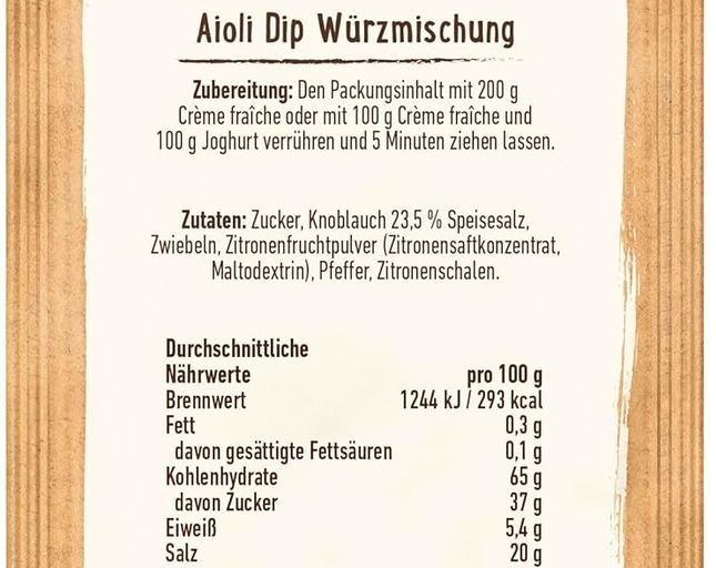 🧄 Ostmann Gewürze Aioli Dip Gewürzmischung ab 0,94€ (statt 1,59€) 🧄 Ostmann Gewürze Aioli Dip Gewürzmischung ab 0,94€ (statt 1,59€)