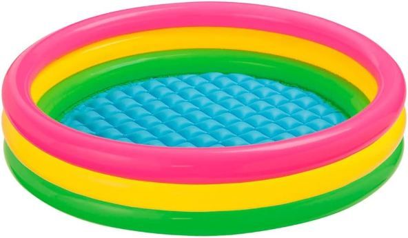 🏊🏼 Intex Sunset Glow Aufblasbarer Pool, 114x25cm für 9,50€ (statt 14€)