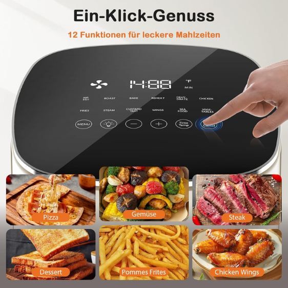 🍟 Sweetcrispy Airfryer mit Sichtfenster, 6L für 32,87€ (statt 65€) 🍟 Sweetcrispy Airfryer mit Sichtfenster, 6L für 32,87€ (statt 65€)