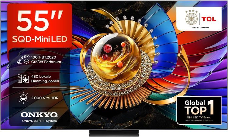 📺 TCL 55Q7D Pro 55 📺 TCL 55Q7D Pro 55 SQD Mini LED 4K Smart TV mit 144Hz für 749€ (statt 849€)