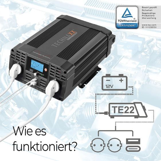 🔌 Technaxx TE22 KFZ Wechselrichter 12V auf 230V Sinus 2.000W für 135,99€ (statt 166€) 🔌 Technaxx TE22 KFZ Wechselrichter 12V auf 230V Sinus 2.000W für 135,99€ (statt 166€)