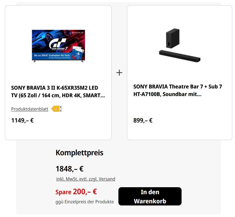 📺🎮 Media Markt: Sony Bravia x Playstation Aktion - TV kaufen & bis 250€ Voucher erhalten 📺🎮 Media Markt: Sony Bravia x Playstation Aktion TV kaufen & bis 250€ Voucher erhalten