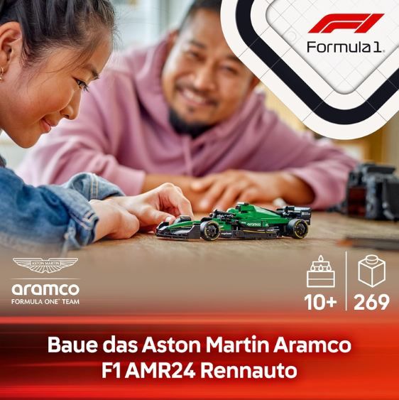 🏎️ LEGO 77245 Speed Champions Aston Martin Aramco F1 AMR24 für 14,99€ (statt 21€) 🏎️ LEGO 77245 Speed Champions Aston Martin Aramco F1 AMR24 für 14,99€ (statt 21€)
