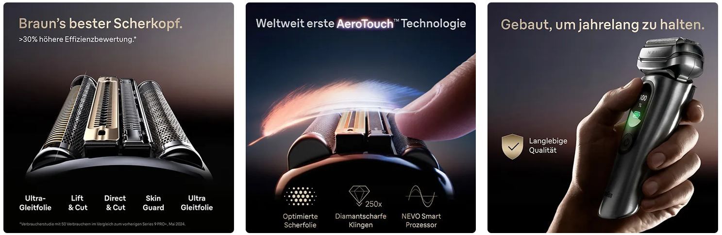 🪒 Media Markt: Braun Nevo Rasierer Deals - z.B. NEVO 17010cc für 499€ (statt 870€) + 100€ Ankaufprämie 🪒 Media Markt: Braun Nevo Rasierer Deals z.B. NEVO 17010cc für 499€ (statt 870€) + 100€ Ankaufprämie