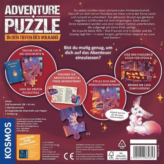 đ§© Kosmos Adventure Puzzle: In den Tiefen des Vulkans fĂŒr 9,99⏠(statt 17âŹ) đ§© Kosmos Adventure Puzzle: In den Tiefen des Vulkans fĂŒr 9,99⏠(statt 17âŹ)