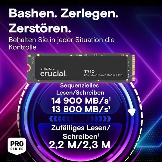 💾 Crucial T710 M.2 NVMe PCIe 5.0 x4 Gen5 SSD mit 1TB für 164,99€ (statt 200€) 💾 Crucial T710 M.2 NVMe PCIe 5.0 x4 Gen5 SSD mit 1TB für 164,99€ (statt 200€)