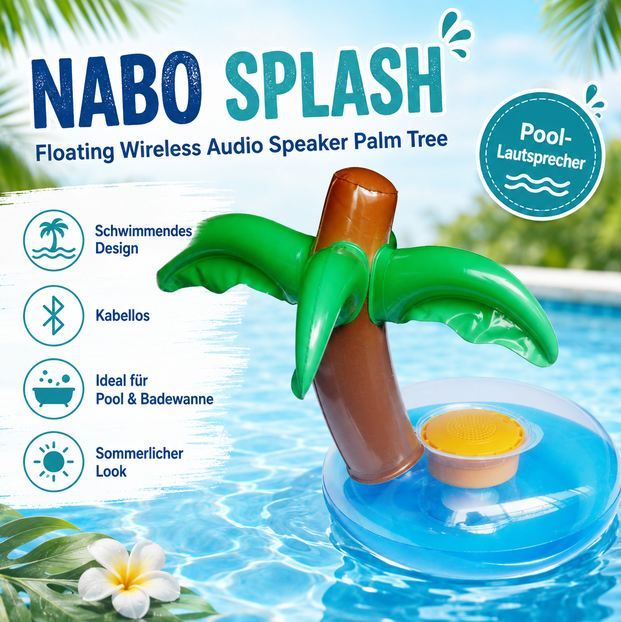 🌴 Nabo Splash Schwimmender Bluetooth Lautsprecher für 9,99€ (statt 17€) 🌴 Nabo Splash Schwimmender Bluetooth Lautsprecher für 9,99€ (statt 17€)