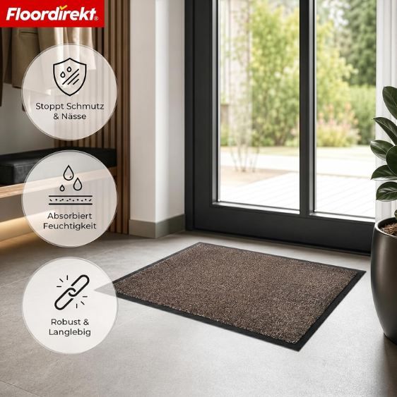 👞 Floordirekt Karat Fußmatte, 40 x 60 cm für 5,90€ (statt 12€)