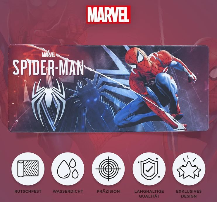 🖥️ Grupo Erik Marvel Gamerverse Spiderman XXL Mauspad, 80 x 35cm für 16,96€ (statt 20€) 🖥️ Grupo Erik Marvel Gamerverse Spiderman XXL Mauspad, 80 x 35cm für 16,96€ (statt 20€)