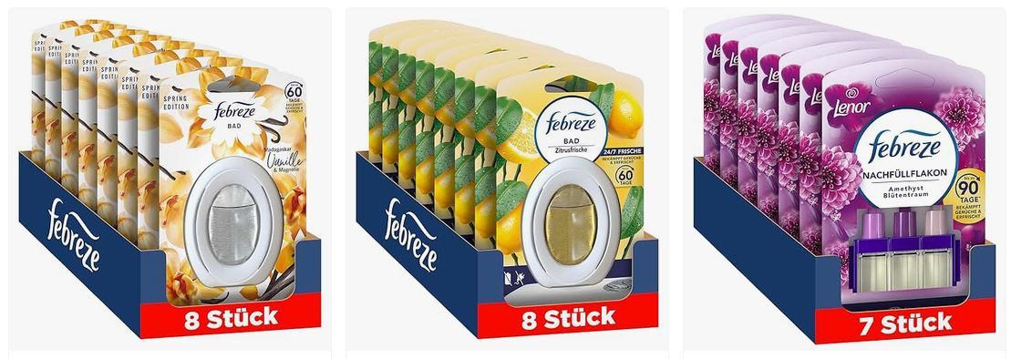 🧴 Amazon: 10€ Rabatt ab 40€ Bestellwert auf Swiffer, Lenor, Febreze & mehr + 5% Extra
