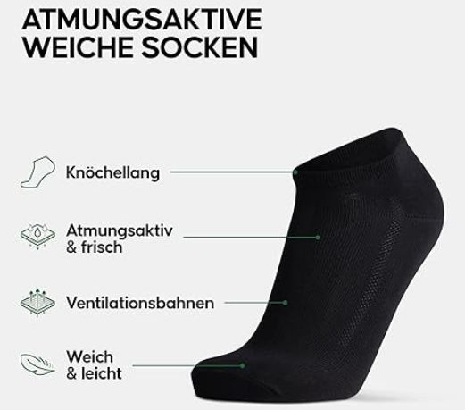 🧦 6er Pack Danish Endurance Bambus Sneaker Socken in 3 Farben für je 19,95€ (statt 30€) 🧦 6er Pack Danish Endurance Bambus Sneaker Socken in 3 Farben für je 19,95€ (statt 30€)