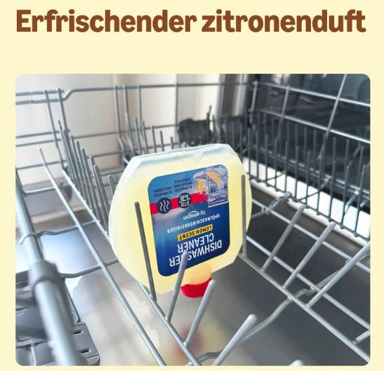 🍽️ 4 x 250ml by Amazon Geschirrspülerreiniger Zitrone ab 2,76€ (statt 4€)
