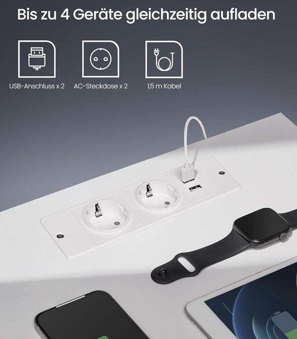 🛏️ Vasagle LED-Nachttisch mit Steckdosen & USB Anschlüssen für 37,49€ (statt 52€) 🛏️ Vasagle LED Nachttisch mit Steckdosen & USB Anschlüssen für 37,49€ (statt 52€)