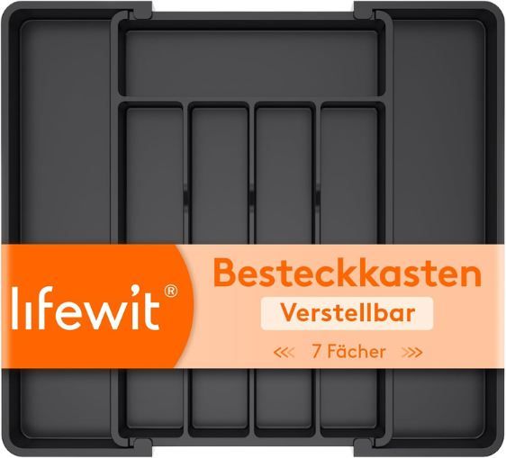 🍴 Lifewit Besteckkasten mit 7 Fächern, verstellbar für 9,98€ (statt 18€) 🍴 Lifewit Besteckkasten mit 7 Fächern, verstellbar für 9,98€ (statt 18€)