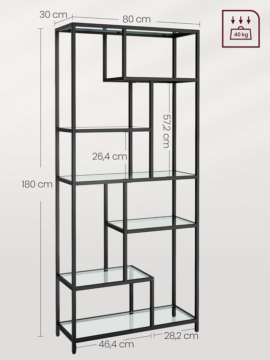📚 VASAGLE Standregal mit 6 Ablagen aus Hartglas für 51,99€ (statt 63€) 📚 VASAGLE Standregal mit 6 Ablagen aus Hartglas für 51,99€ (statt 63€)
