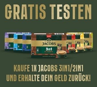 ☕ JACOBS 3in1 oder 2in1 Sticks kostenlos ausprobieren